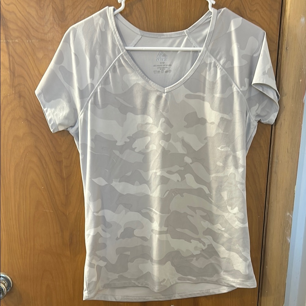 Gray Camouflage Women's Top